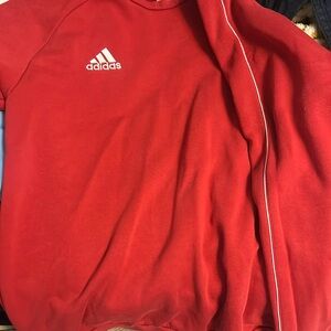Red adidas sweatshirt